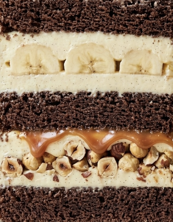 Banana & Caramel pasta katmanları