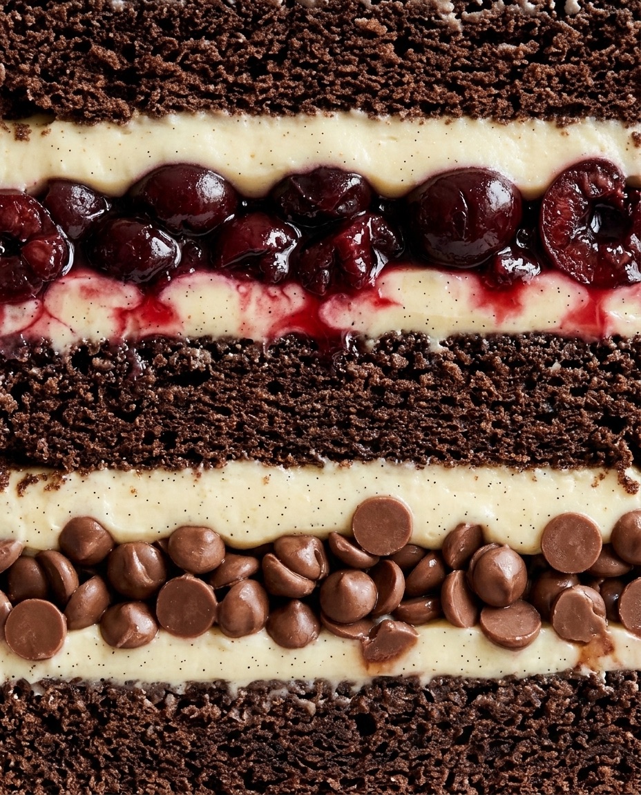 Black Forest pasta katmanları