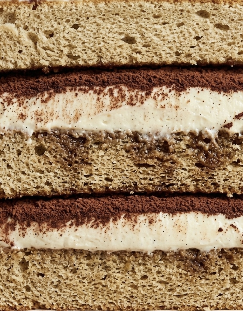 Tiramisu pasta katmanları